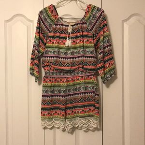 Multi-colored romper